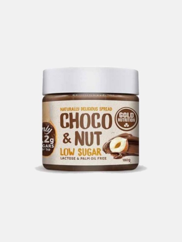 Choco & Nut Low Sugar - 180g - Gold Nutrition