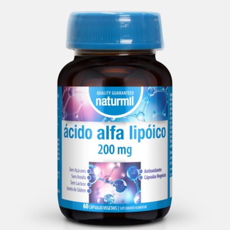 Ácido Alfa Lipóico 200 mg – 60 cápsulas – Naturmil
