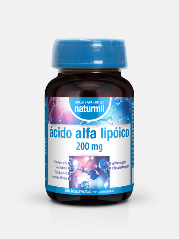 Ácido Alfa Lipóico 200 mg - 60 cápsulas - Naturmil
