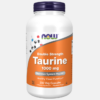 Taurine 1000 mg - 250 cápsulas - Now