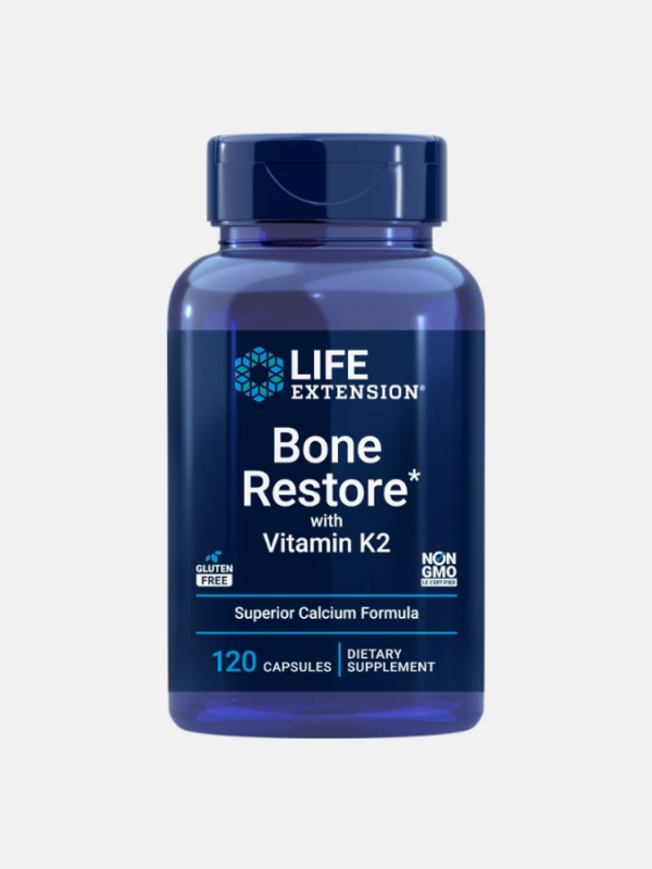 Bone Restore with Vitamin K2 - 120 cápsulas - Life Extension