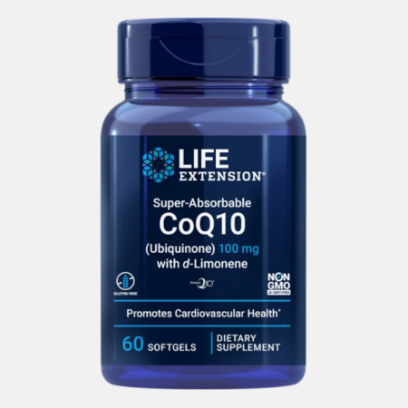 Super-Absorbable Ubiquinone CoQ10 with d-Limonene 100mg – 60 softgels – Life Extension