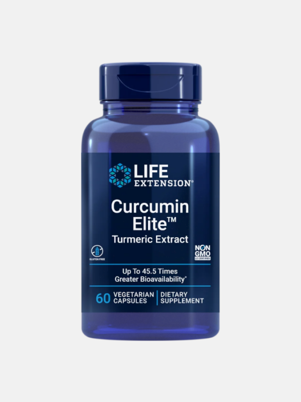 Curcumin Elite Turmeric Extract - 60 cápsulas - Life Extension