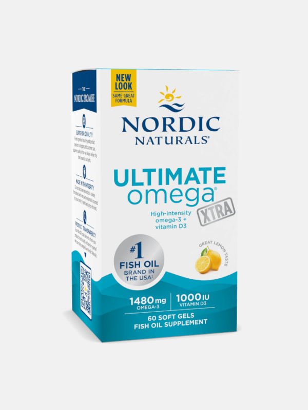 Ultimate Omega Xtra 1480mg Lemon - 60 softgels - Nordic Naturals
