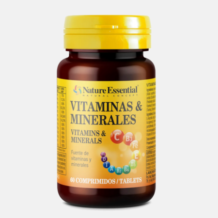 Vitaminas & Minerais – 60 comprimidos – Nature Essential