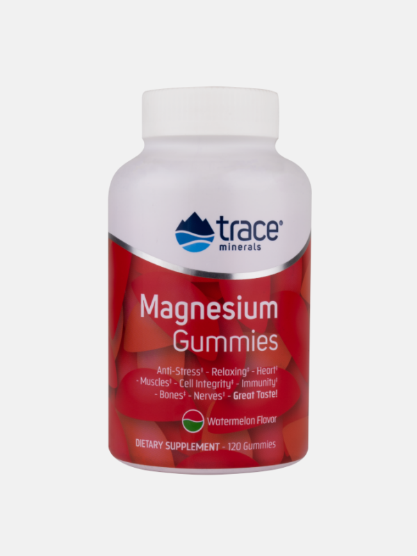 Magnesium Gummies Watermelon - 120 gummies - Trace Minerals