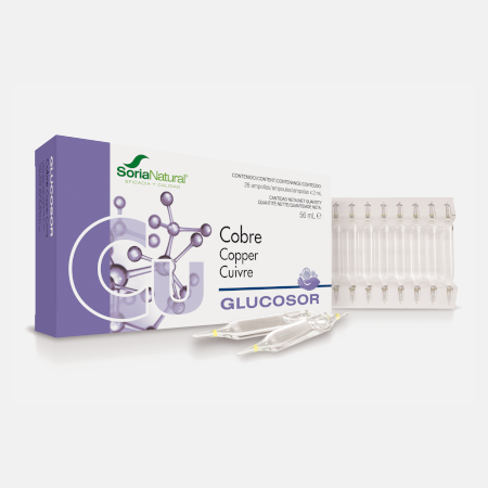 Glucosor Cobre – 28 ampolas – Soria Natural
