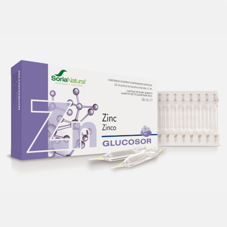 Glucosor Zinco – 28 ampolas – Soria Natural