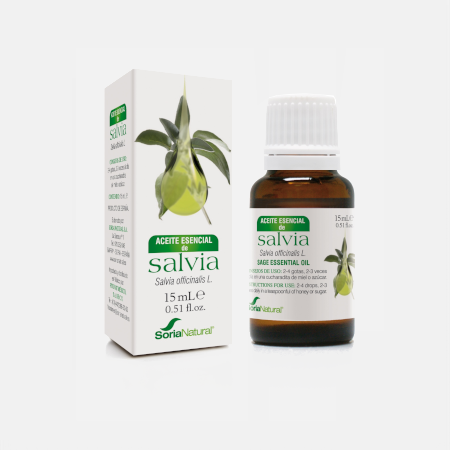 Óleo essencial SALVIA – 15 ml – Soria Natural