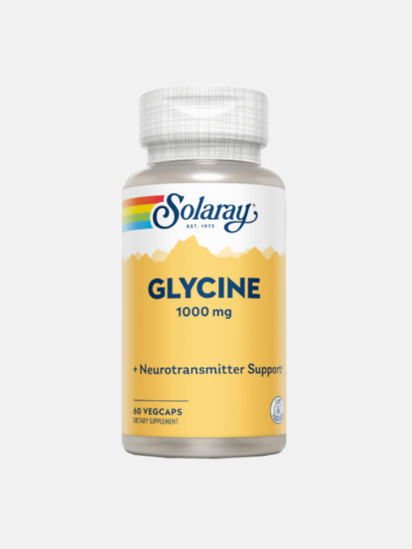 Glycine 1000 mg - 60 cápsulas - Solaray