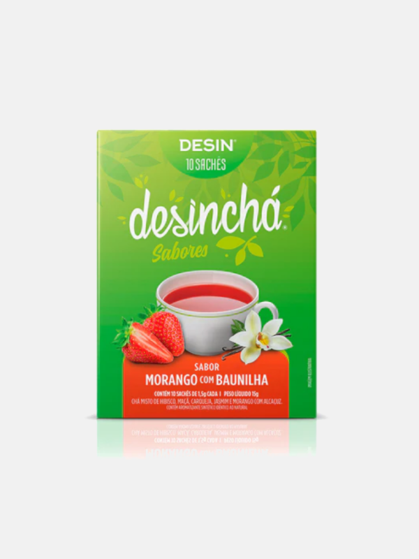 Desinchá Morango com Baunilha - 10 saquetas