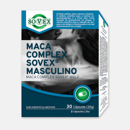 Maca Complex Masculino – 30 cápsulas – Sovex