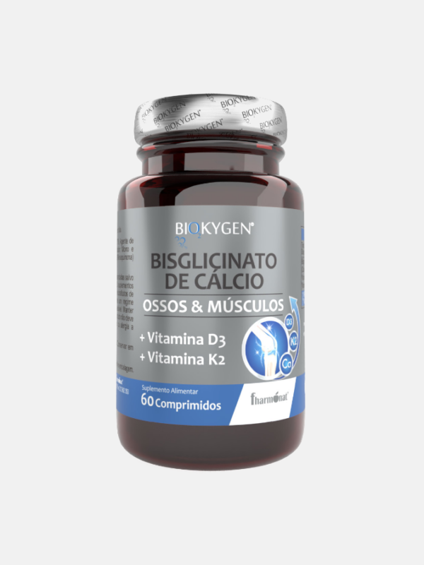 Biokygen Bisglicinato de Cálcio - 60 comprimidos - Fharmonat