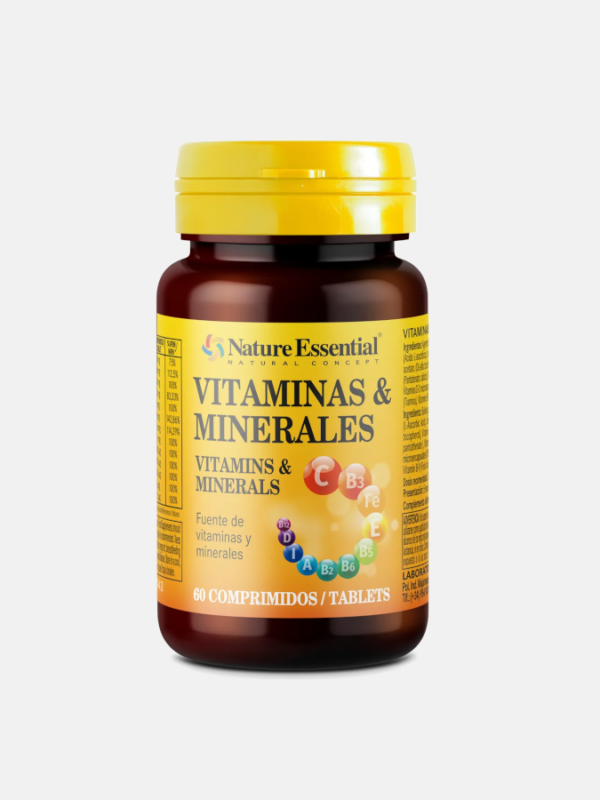 Vitaminas & Minerais - 60 comprimidos - Nature Essential