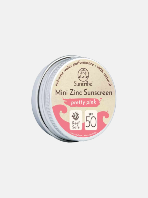 Mini Zinc Sunscreen Face & Sport Pretty Pink SPF 50 - 15g - Suntribe