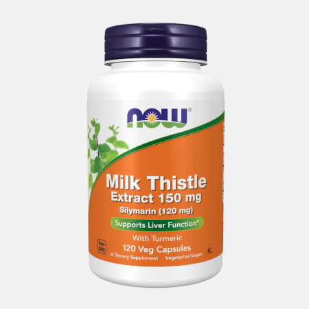 Milk Thistle Extract 150mg Silymarin (120mg) – 120 cápsulas – Now