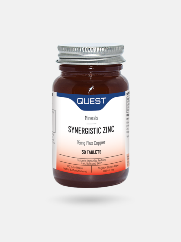 Synergistic Zinc - 30 comprimidos - Quest Excellence