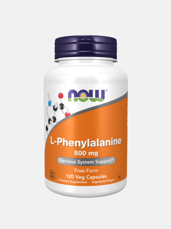 L-Phenylalanine 500mg - 120 cápsulas - Now