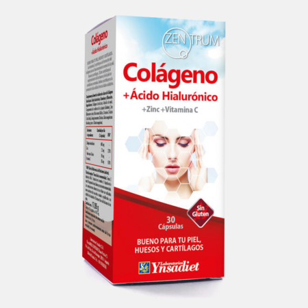 Colagénio + Ácido Hialurónico – 30 cápsulas – Zentrum