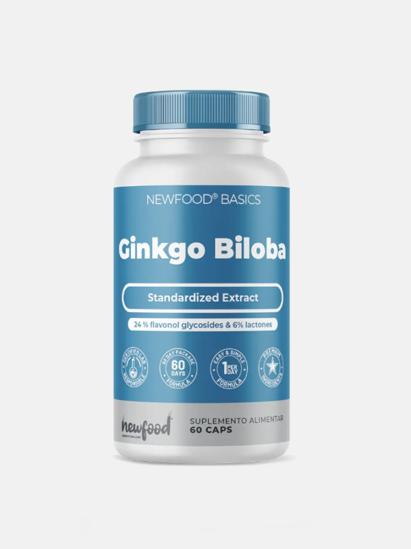 Ginkgo Biloba - 60 cápsulas - NewFood