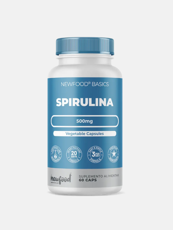 Spirulina - 60 cápsulas - NewFood