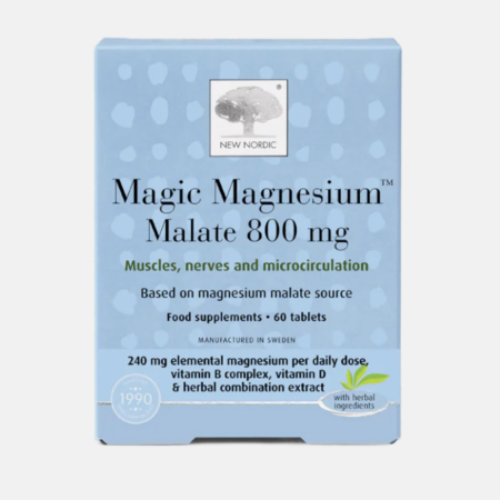 Magic Magnesium Malate 800mg – 60 comprimidos – New Nordic