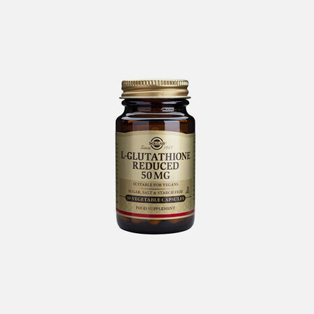 L-Glutatião (reduzido)  50mg – 30 cápsulas – Solgar