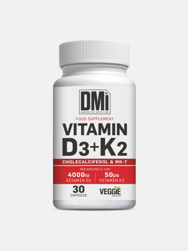 Vitamin D3 + K2 - 30 cápsulas - DMI Nutrition