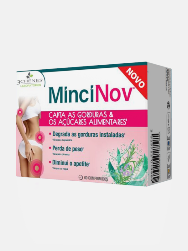 MinciNov Fat and Sugar Blocker - 60 comprimidos - 3 Chênes