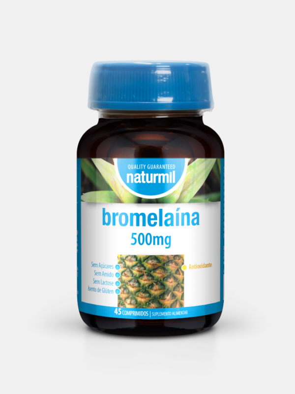 Bromelaína 500 mg - 45 comprimidos - Naturmil