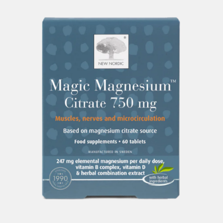 Magic Magnesium Citrate 750mg  – 60 comprimidos – New Nordic