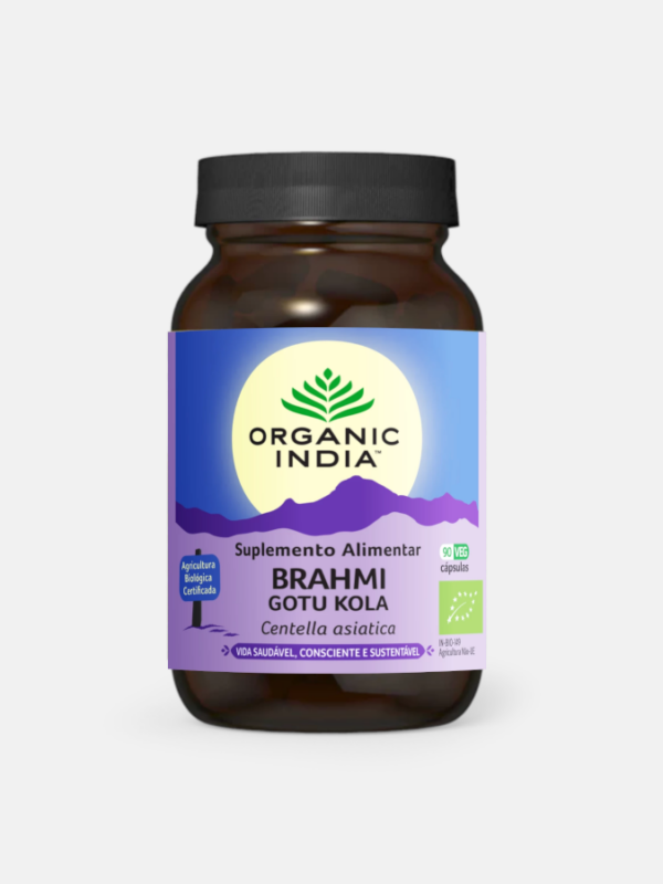 Brahmi Gotu Kola Bio - 90 cápsulas - Organic India