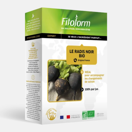 Radis Noir Bio Rábano Negro – 20 ampolas – Fitoform