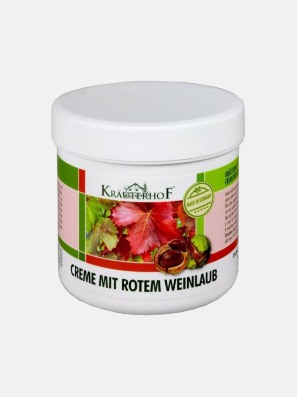 Creme Mit Rotem Weinlaub (Bein Und Venen) - 250ml - Krauterhof