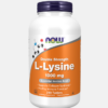 L-Lysine Double Strength 1000mg - 250 comprimidos - Now