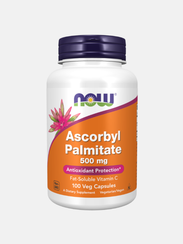 Ascorbyl Palmitate 500mg - 100 veg cápsulas - Now