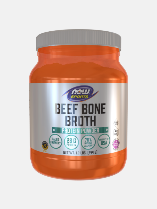 Beef Bone Broth Protein Powder - 544g - Now