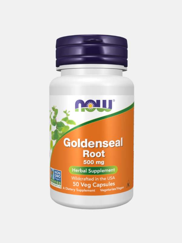 Goldenseal Root 500mg - 50 cápsulas - Now