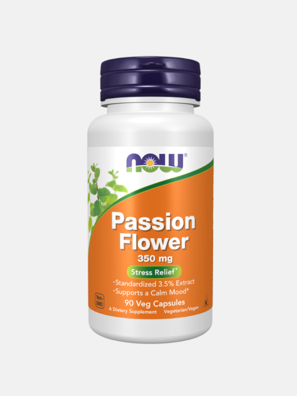 Passion Flower 350mg - 90 cápsulas - Now