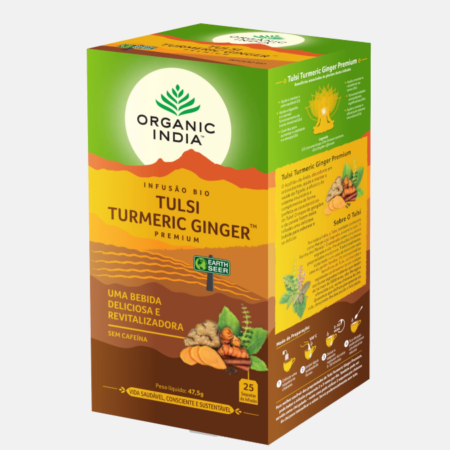 Infusão Bio Tulsi Turmeric Ginger – 25 saquetas – Organic India