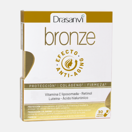 Bronze Efecto Anti-Aging – 30 cápsulas – Drasanvi