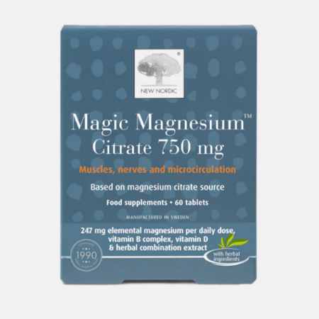 Magic Magnesium Citrate 750mg – 60 comprimidos – New Nordic