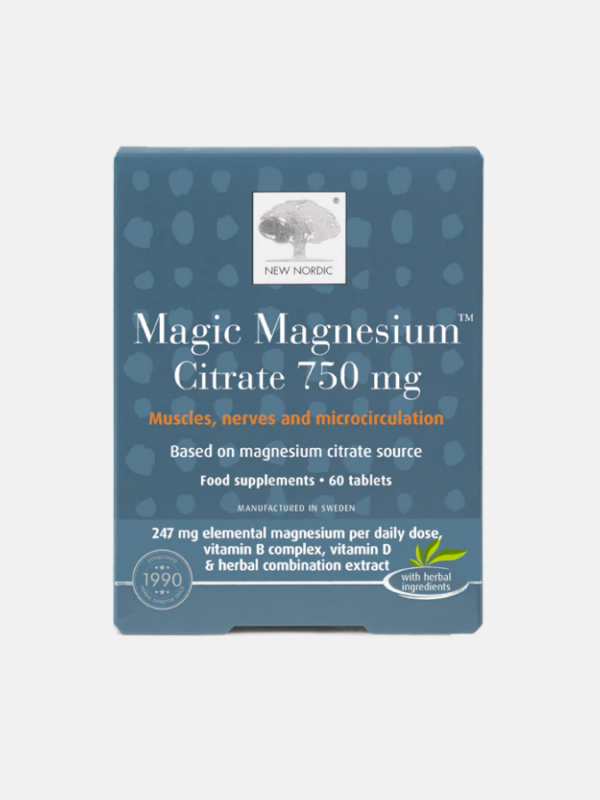 Magic Magnesium Citrate 750mg - 60 comprimidos - New Nordic