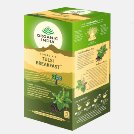 Infusão Bio Tulsi Breakfast – 25 saquetas – Organic india