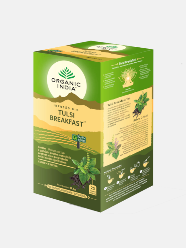 Infusão Bio Tulsi Breakfast - 25 saquetas - Organic india