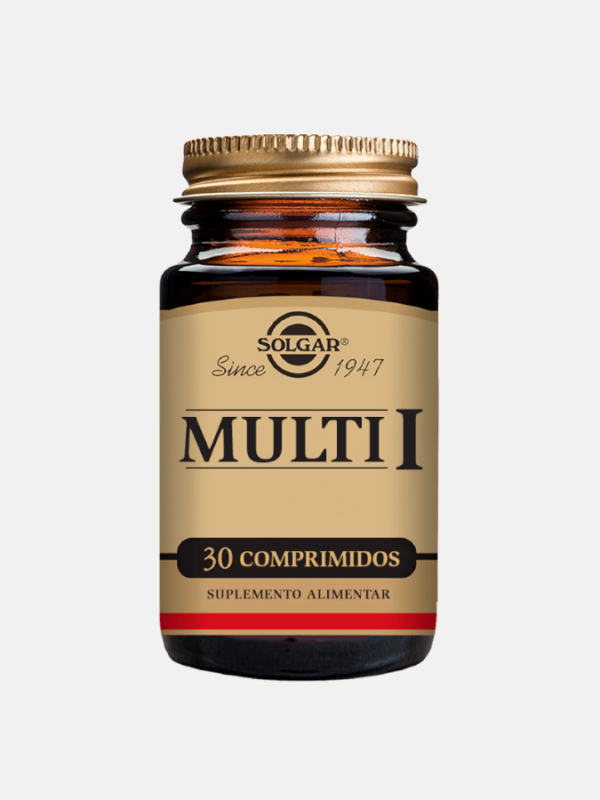 MULTI I multivitaminas e minerais - 30 comprimidos - Solgar