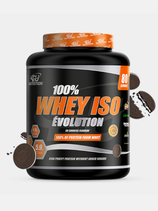 100% Whey Isolate Évolution EU Cookies - 2Kg - EU Nutrition