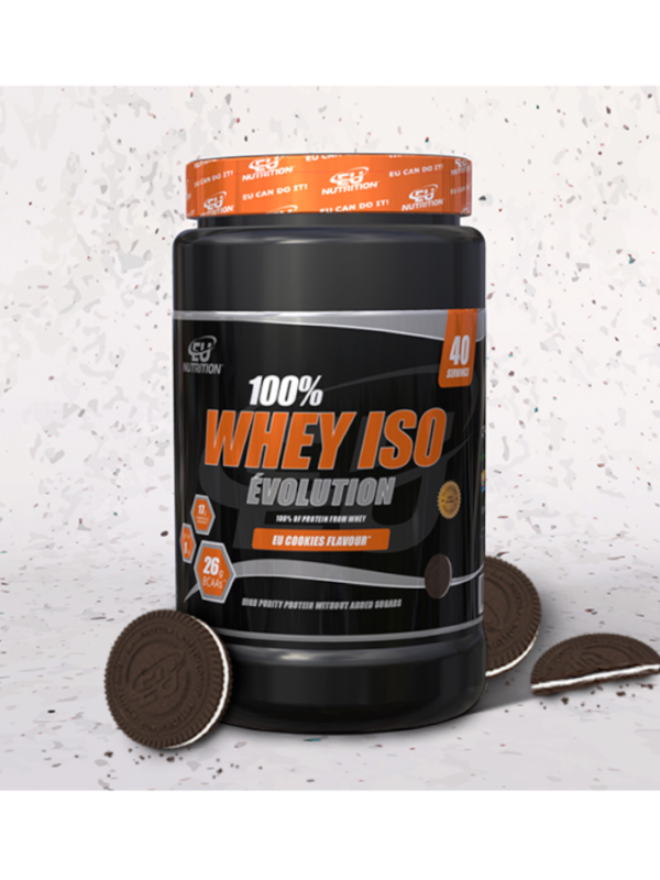 100% Whey Isolate Évolution EU Cookies - 1Kg - EU Nutrition