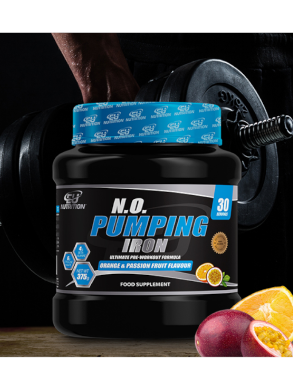 N.O. Pumping Iron Orange & Passion Fruit - 375g - Eu Nutrition