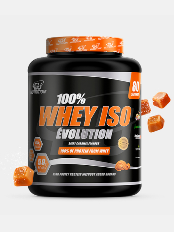 100% Whey Isolate Évolution Salty Caramel - 2Kg - EU Nutrition